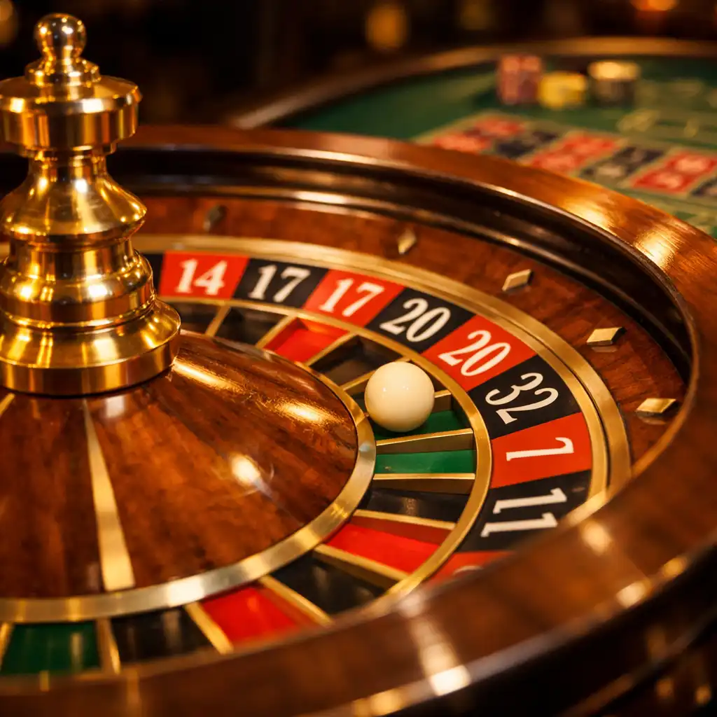Roulette européenne avec cylindre et tapis de mise